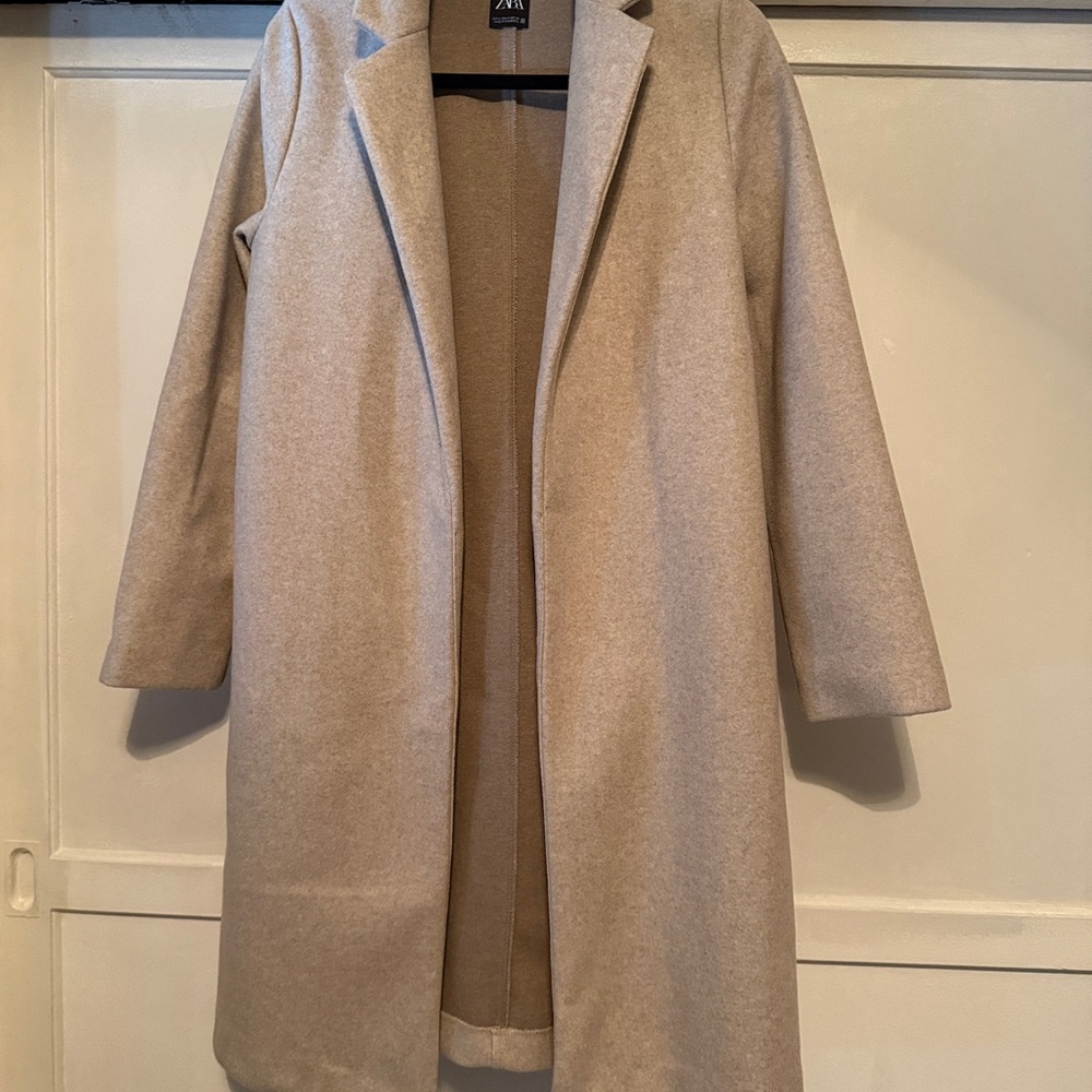 Zara Women's Light Sand Small Coat